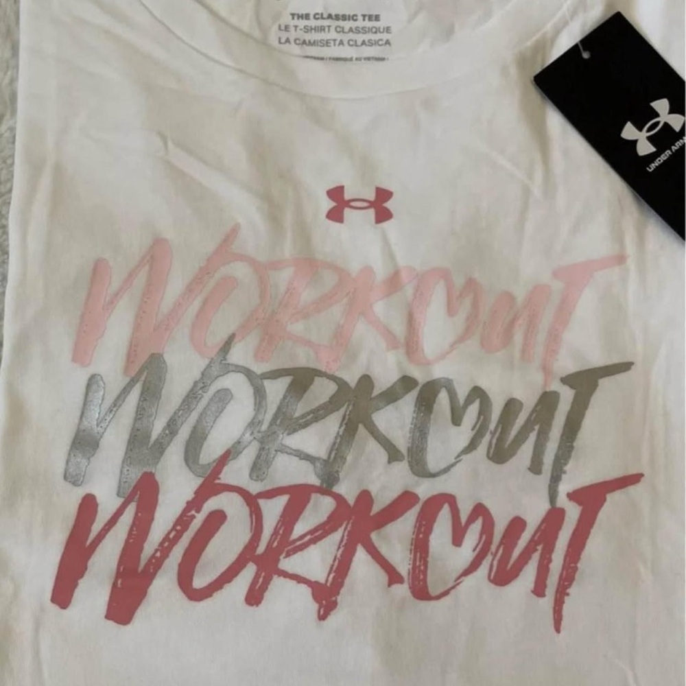 (NWT) The Under Armour Women's Classic White Tee, Medium - Picture 2 of 12